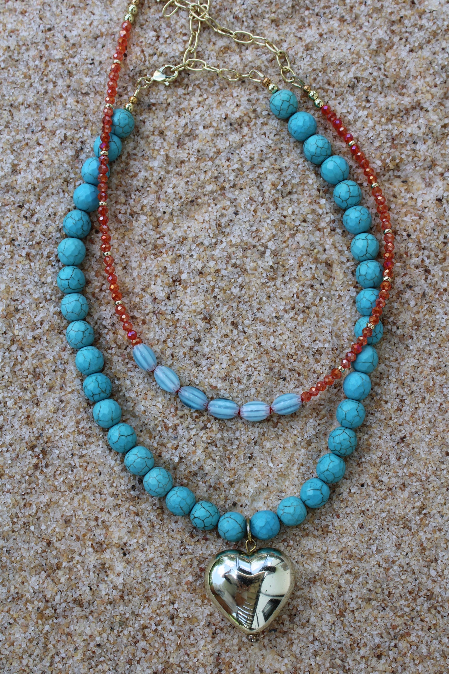 TUCK&CO Coral Current Stacker Necklace