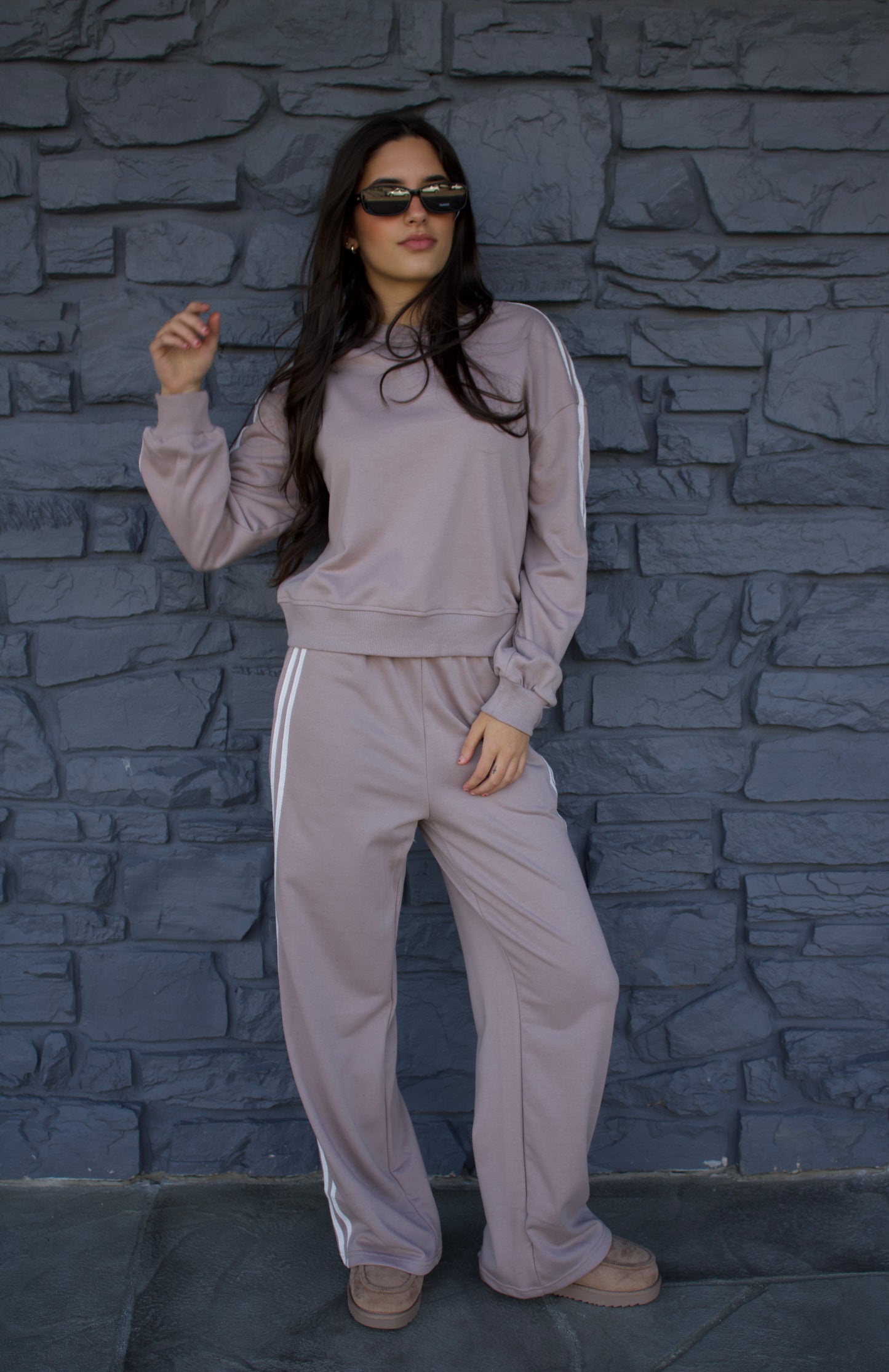 Taupe Sweatsuit Set