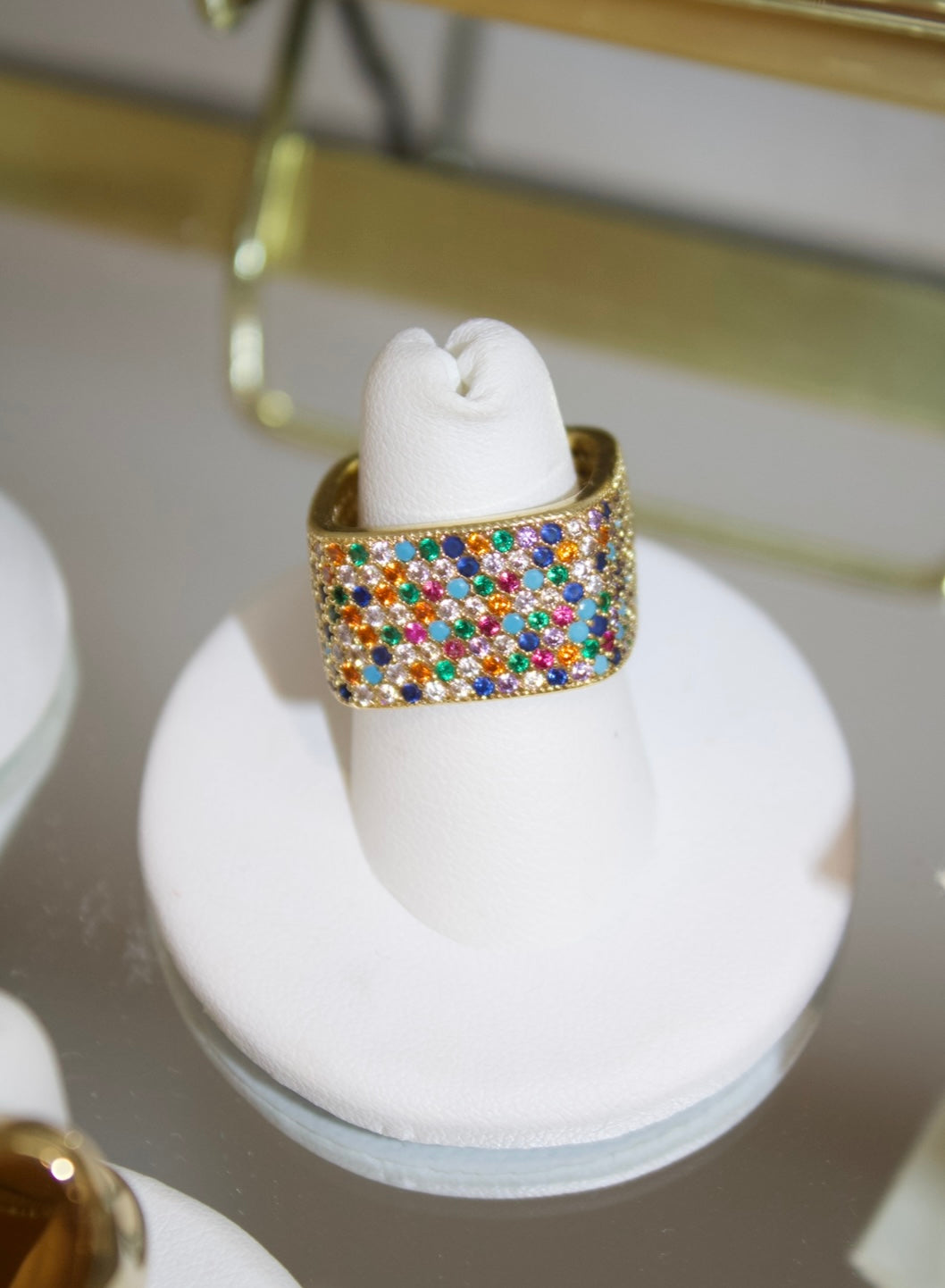 Multi-Colored Gold Ring