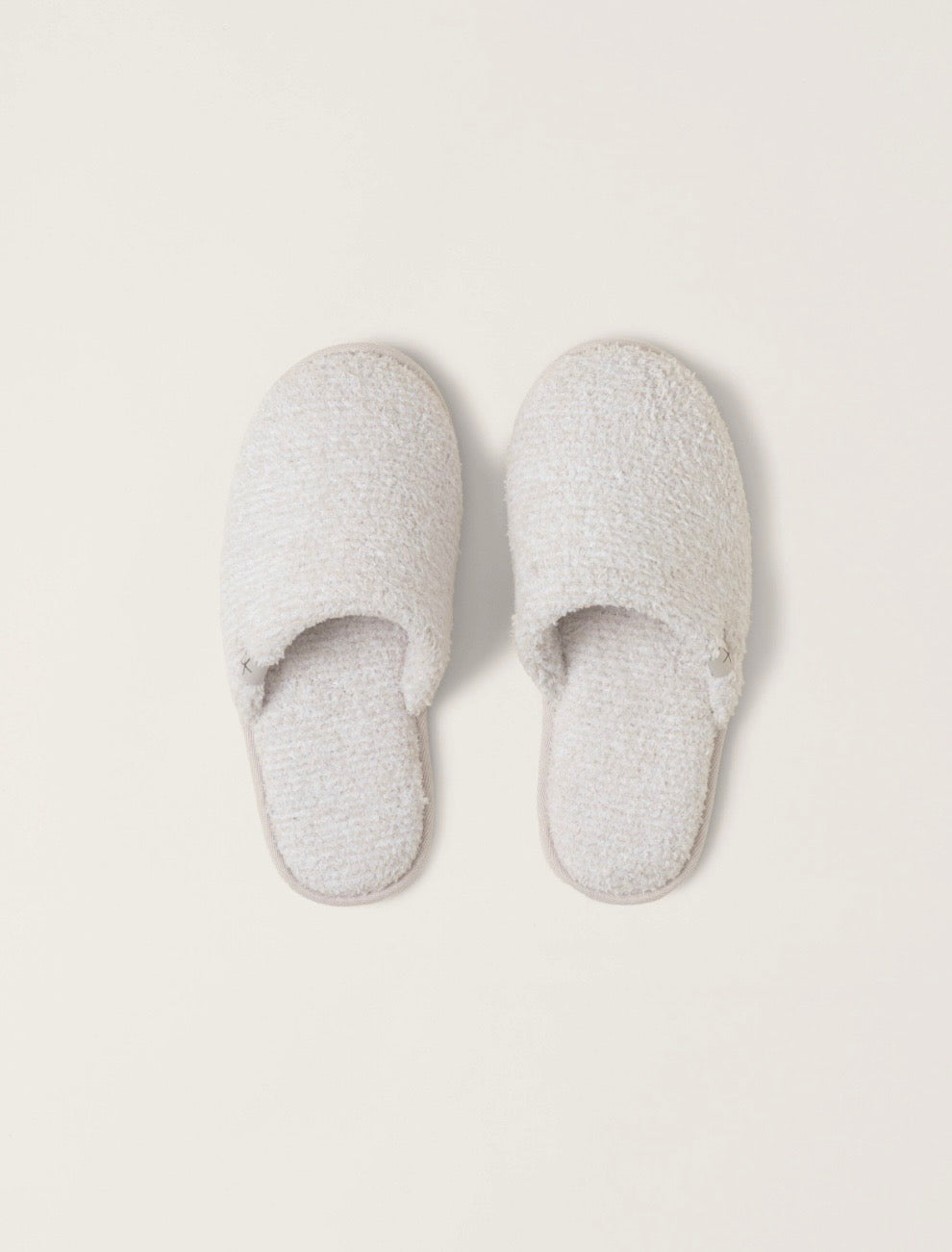 Barefoot Dreams Cozy/Chic Stone White Unisex Slippers