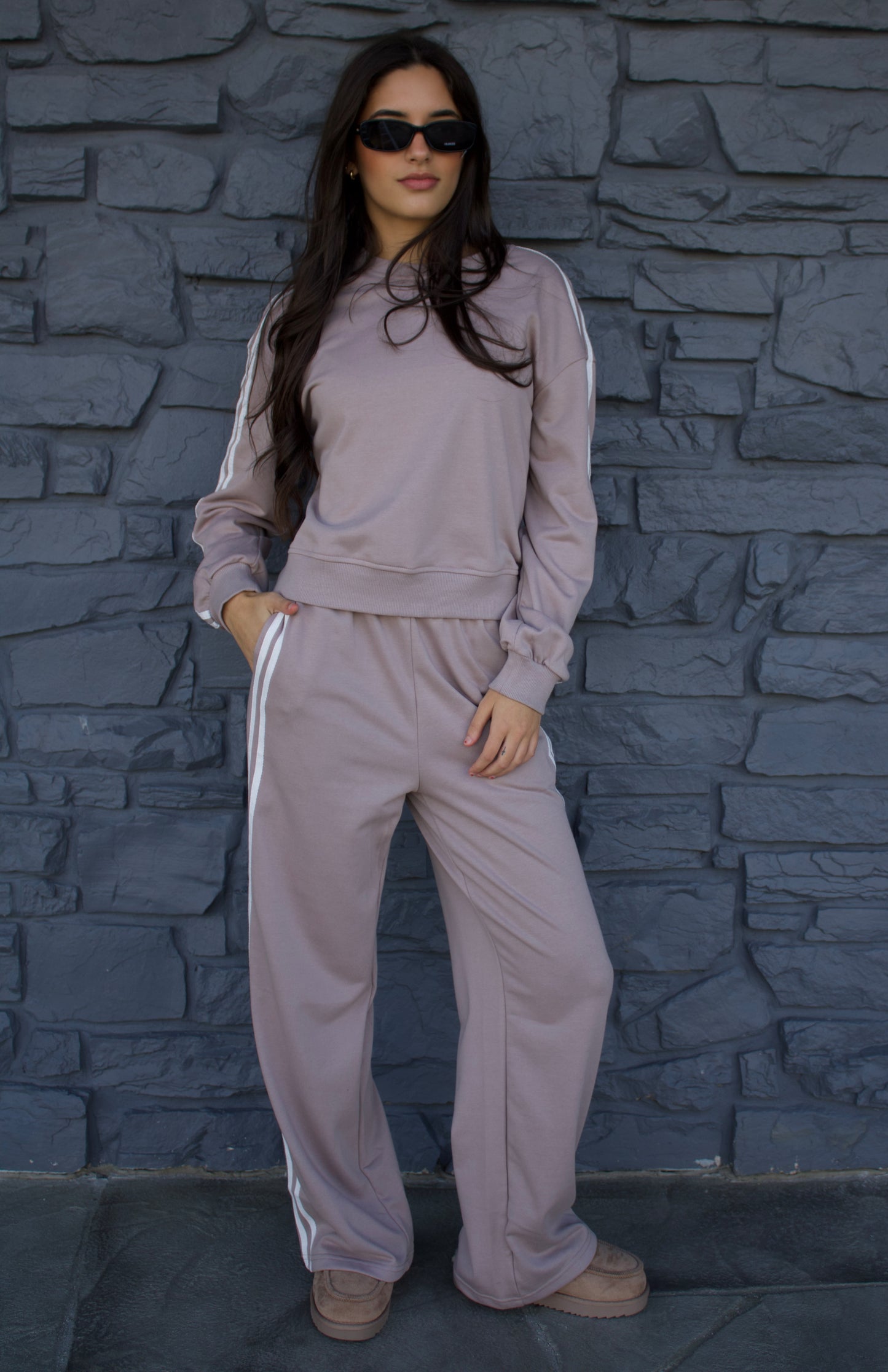 Taupe Sweatsuit Set