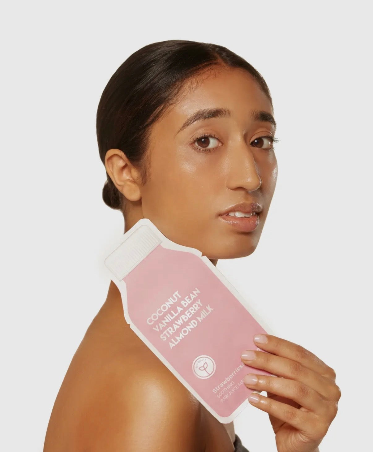 Coconut Vanilla Bean Strawberry Almond Milk ESW Sheet Mask