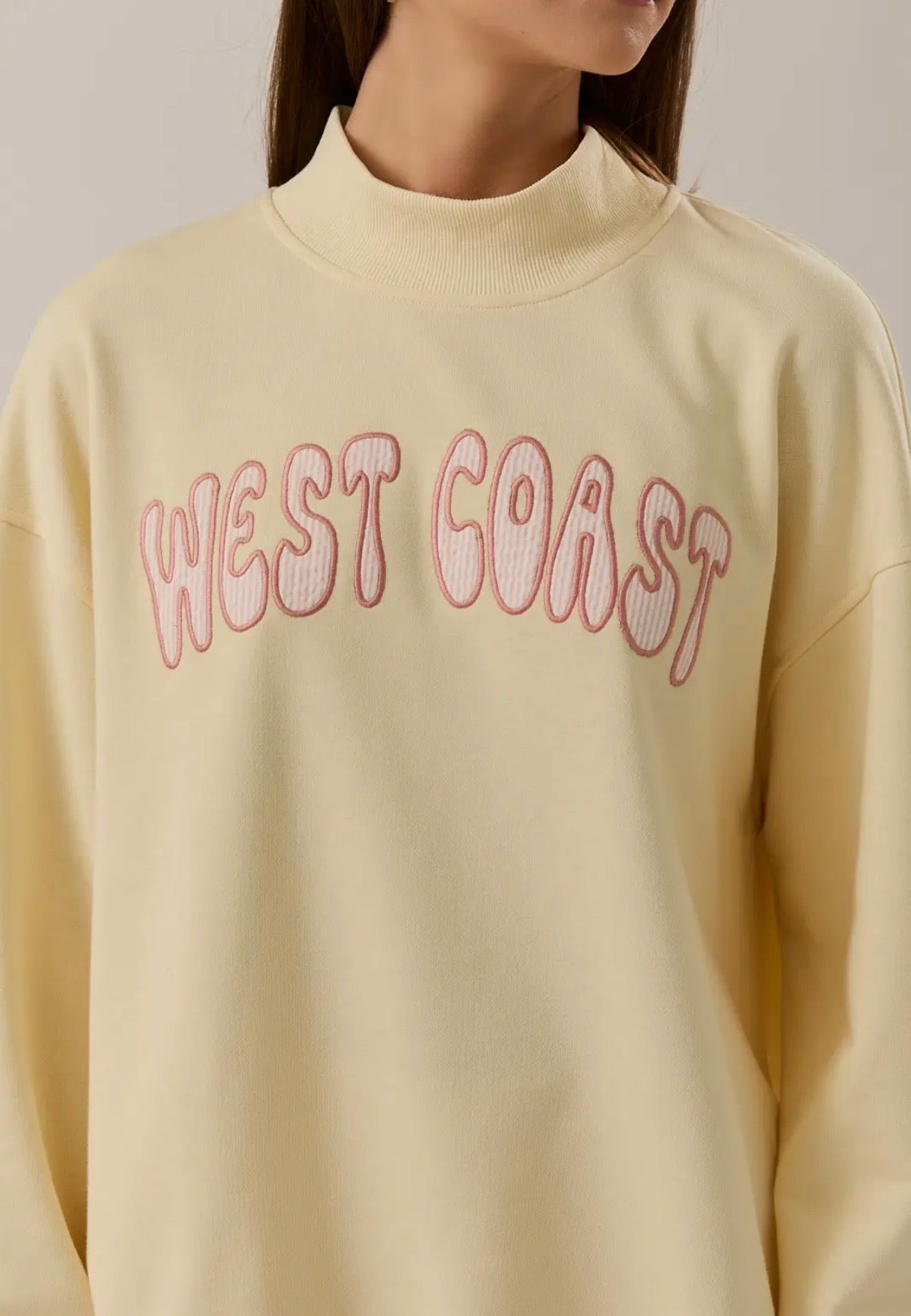 West Coast Mock Neck Crew Neck