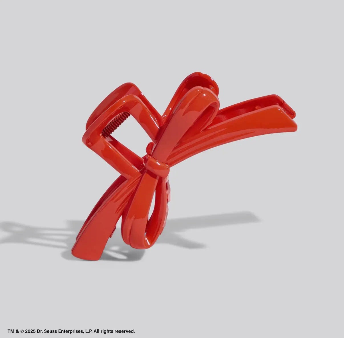 Grinch Red Bow Hairclip