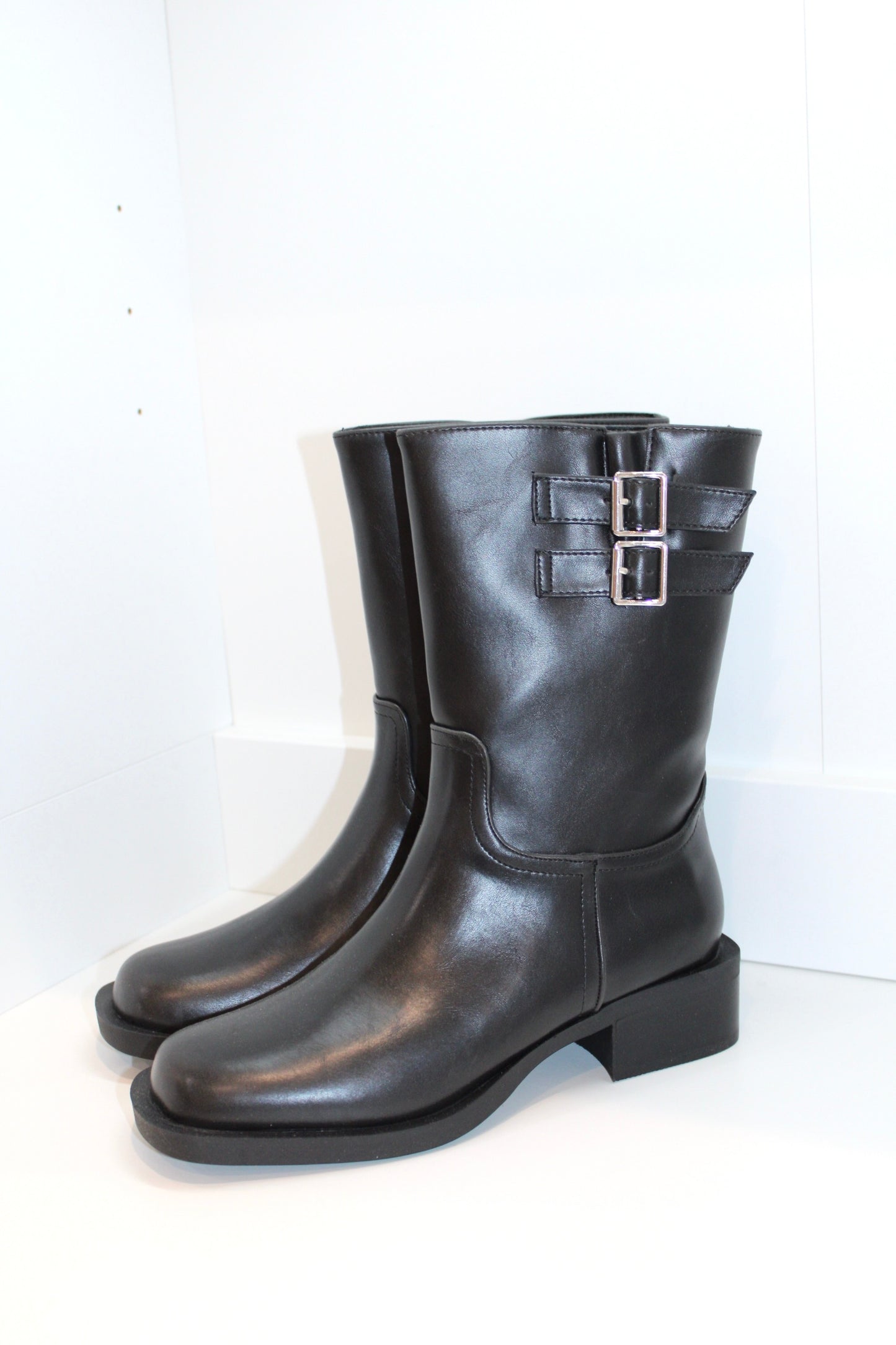 Basil Black High-line Ankle Boots