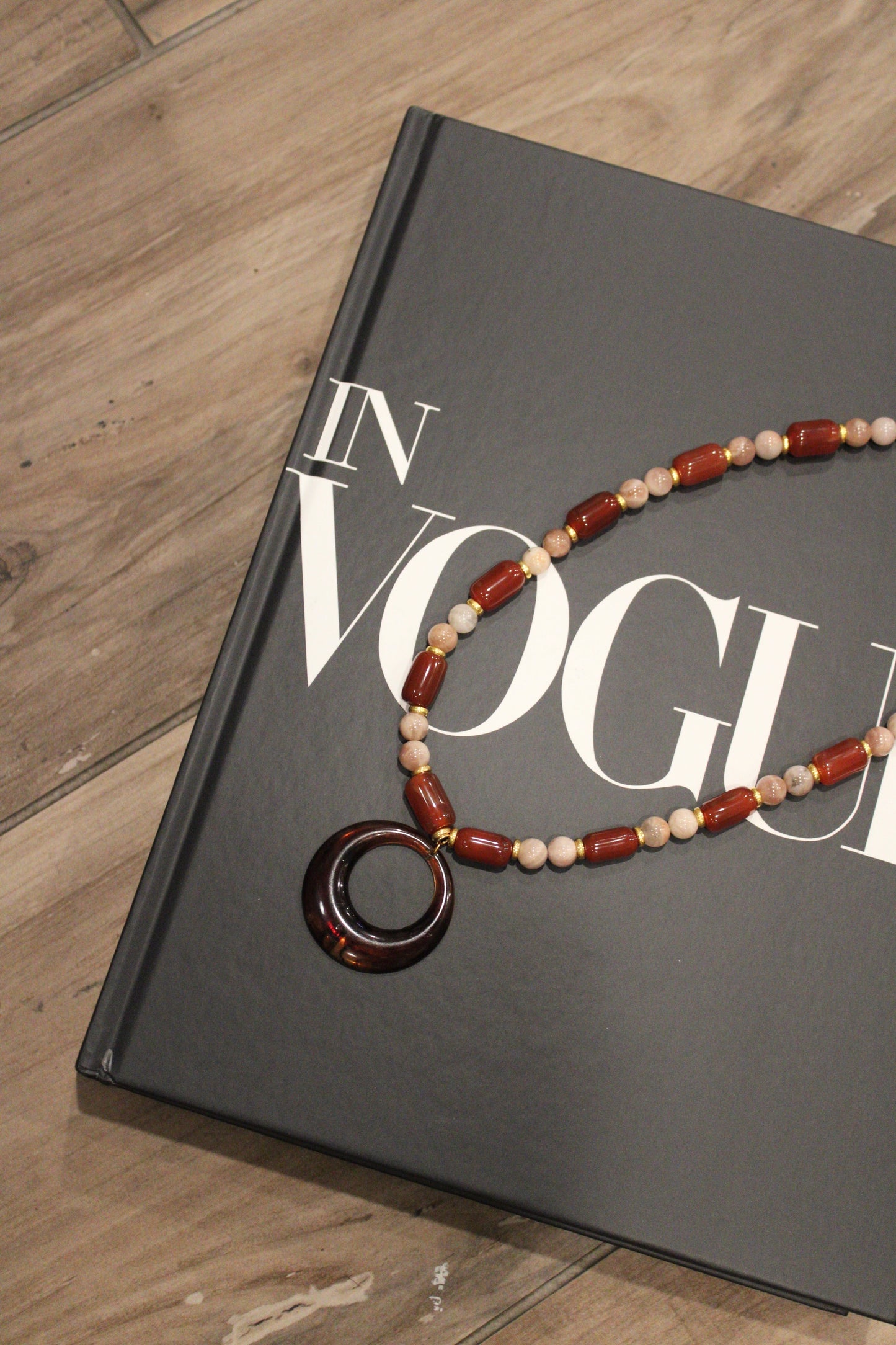 TUCK&CO Tuscany Tortoiseshell Beaded Necklace