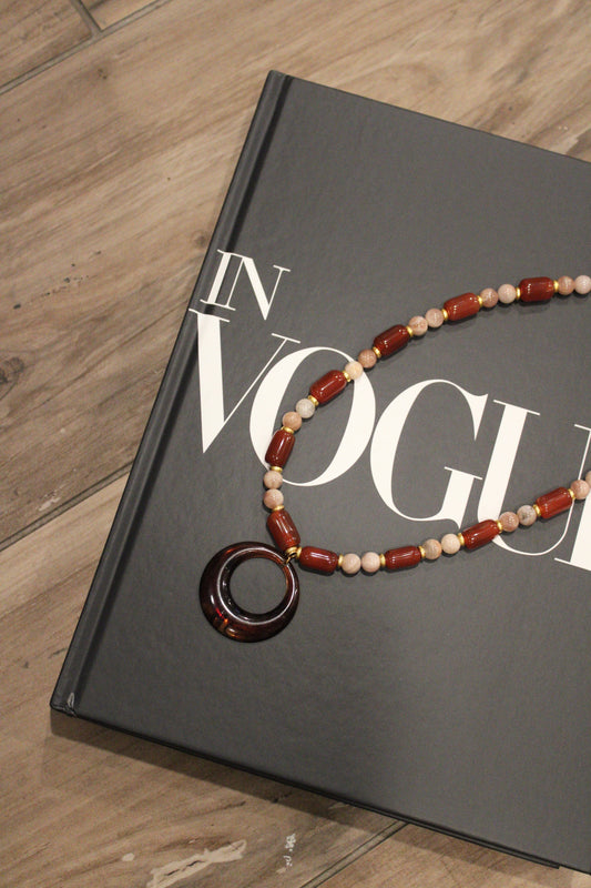TUCK&CO Tuscany Tortoiseshell Beaded Necklace