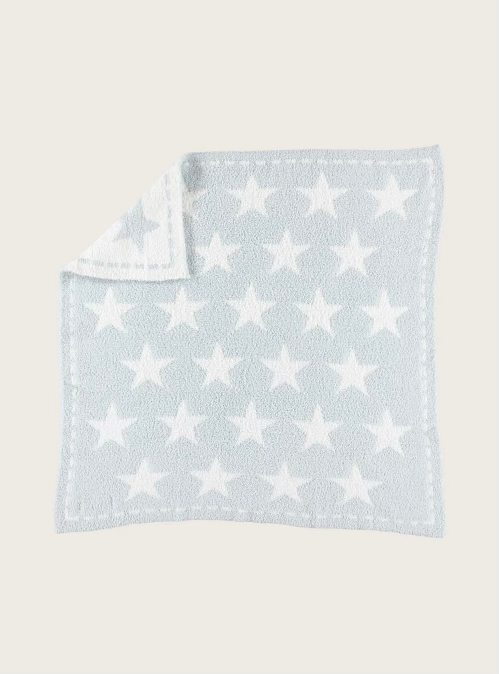 Barefoot Dreams CozyChic Blue Dream Receiving Baby Blanket