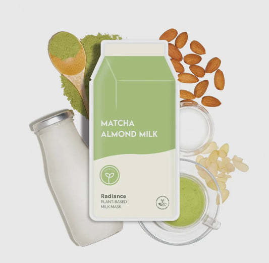 Matcha Almond Milk Radiance Plant Based Milk Sheet Mask