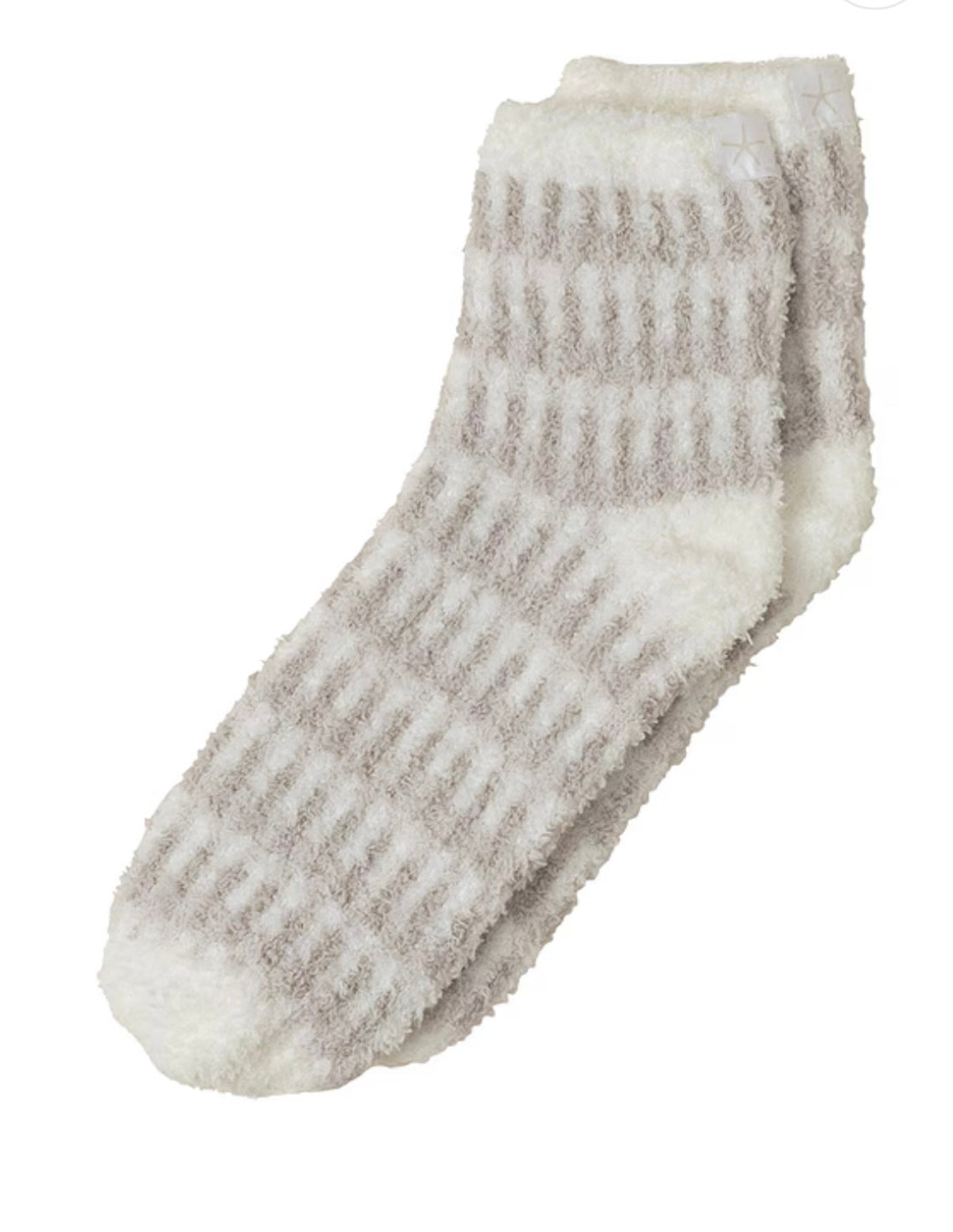 Barefoot Dreams Pearl Multi Stripe Geo Socks