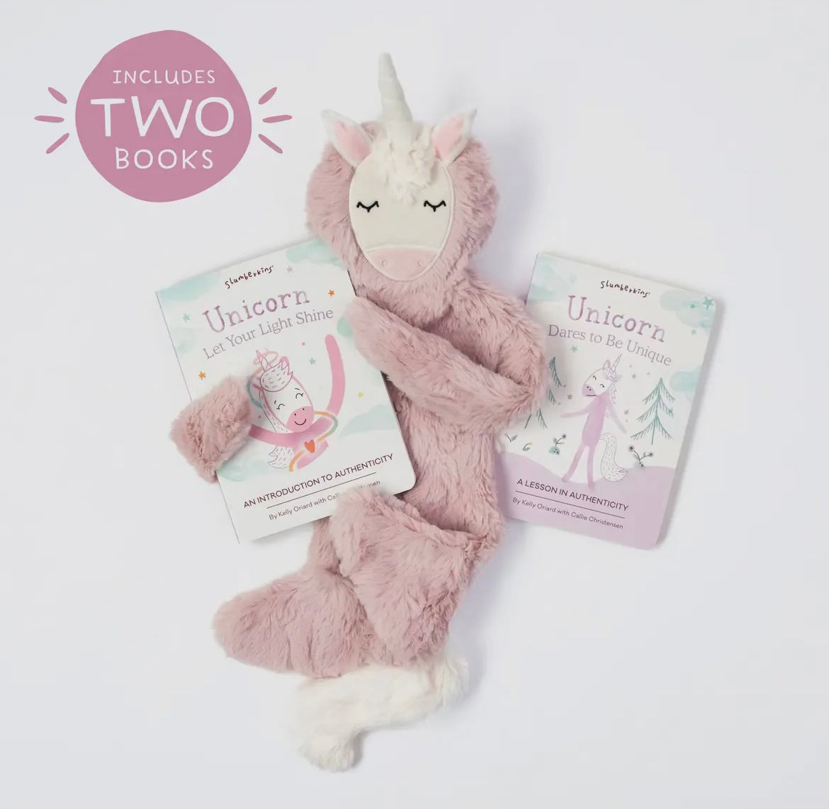 Slumberkins Unicorn’s Authenticity Snuggler Set + 2 Books