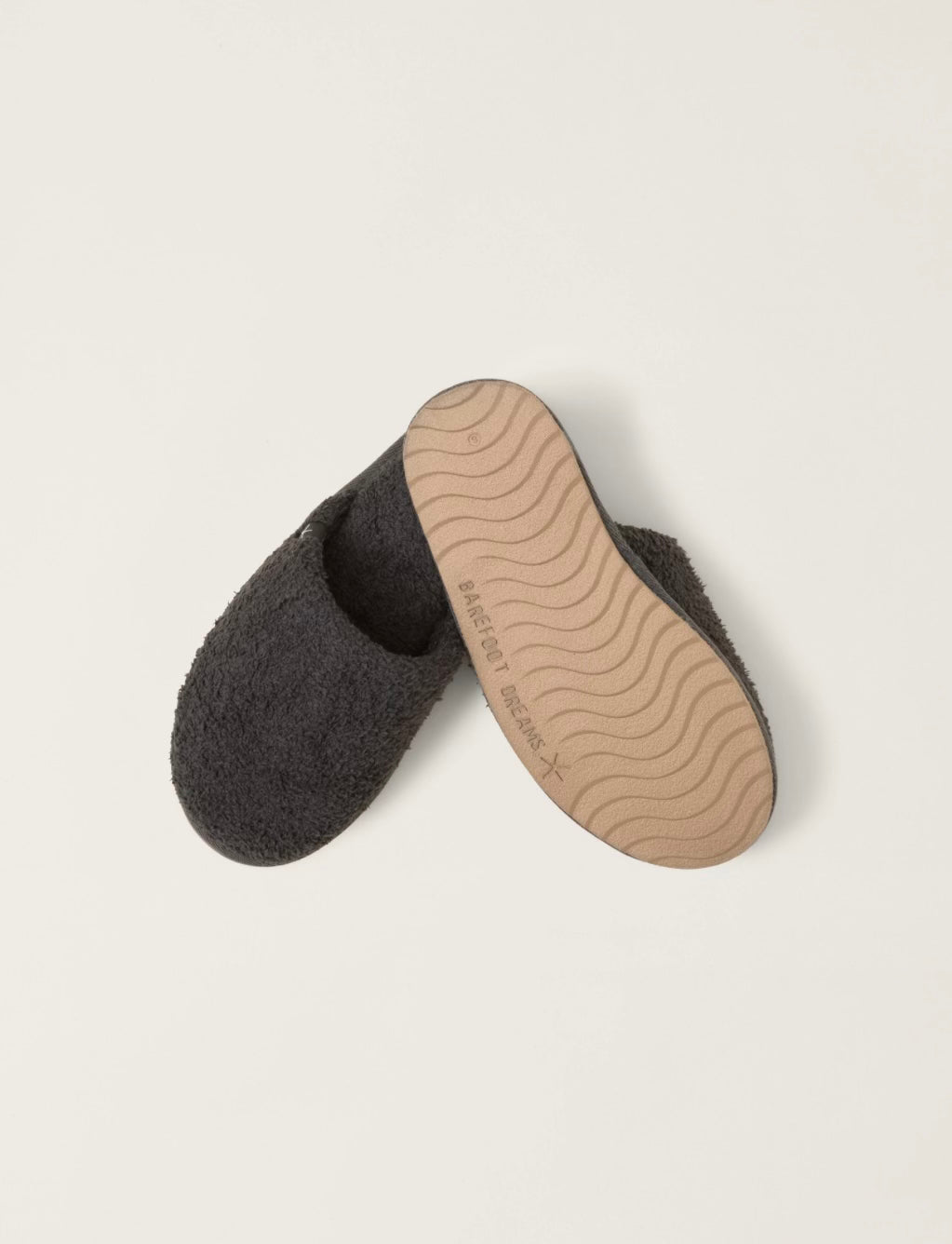 Barefoot Dreams CozyChic Carbon Unisex Slippers