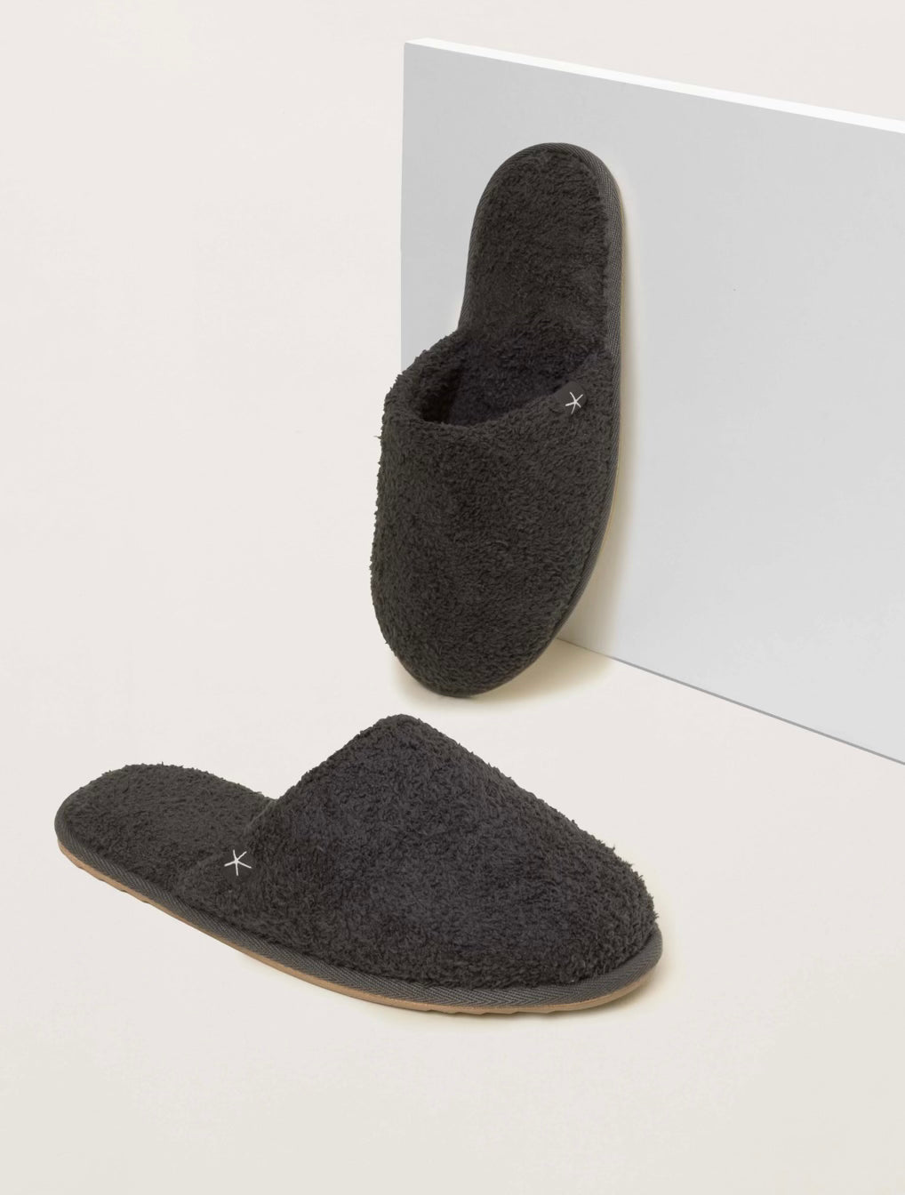 Barefoot Dreams CozyChic Carbon Unisex Slippers