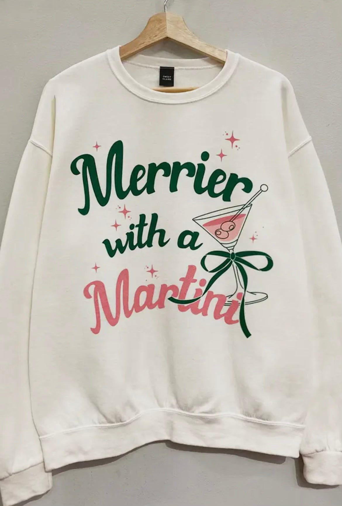 Merrier with a Martini Crewneck