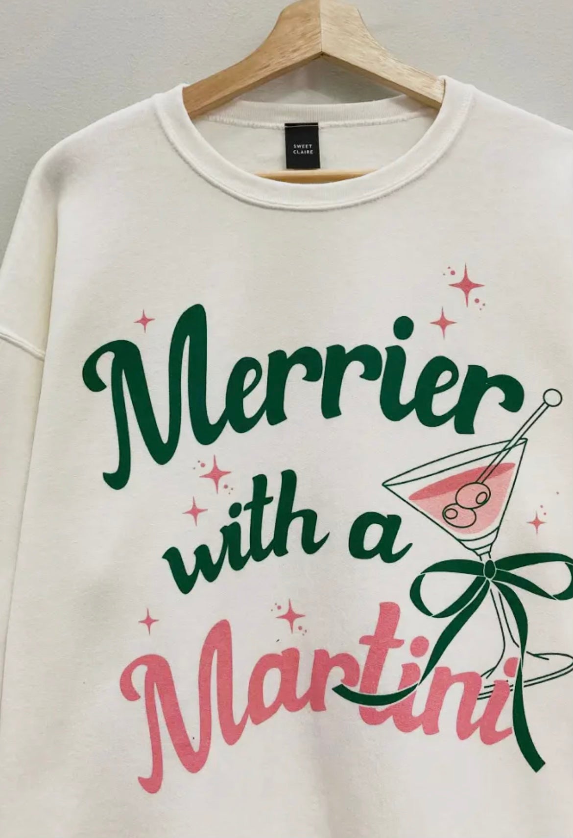 Merrier with a Martini Crewneck