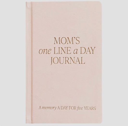 Moms One Line A Day Leather Journal