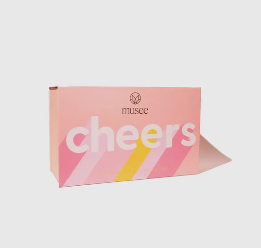 Musee Cheers Wine Glass + Bath Salts Set