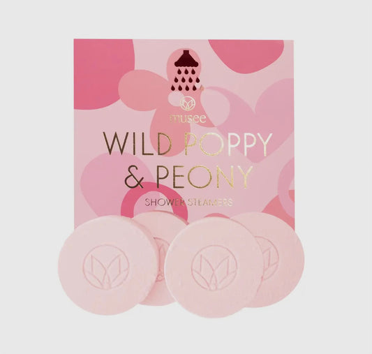 Musee Wild Poppy & Peony Shower Steamers