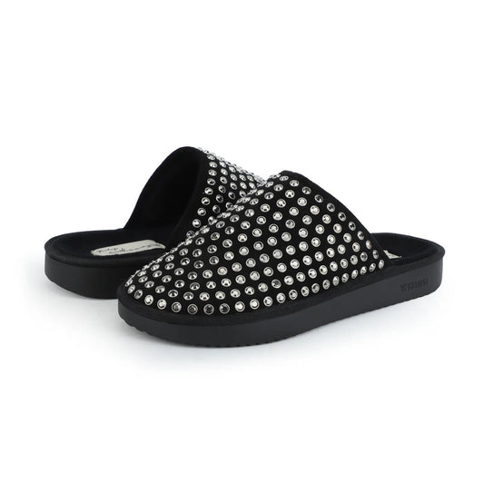 Vintage Havana Mellow Black Diamond Detail Slippers