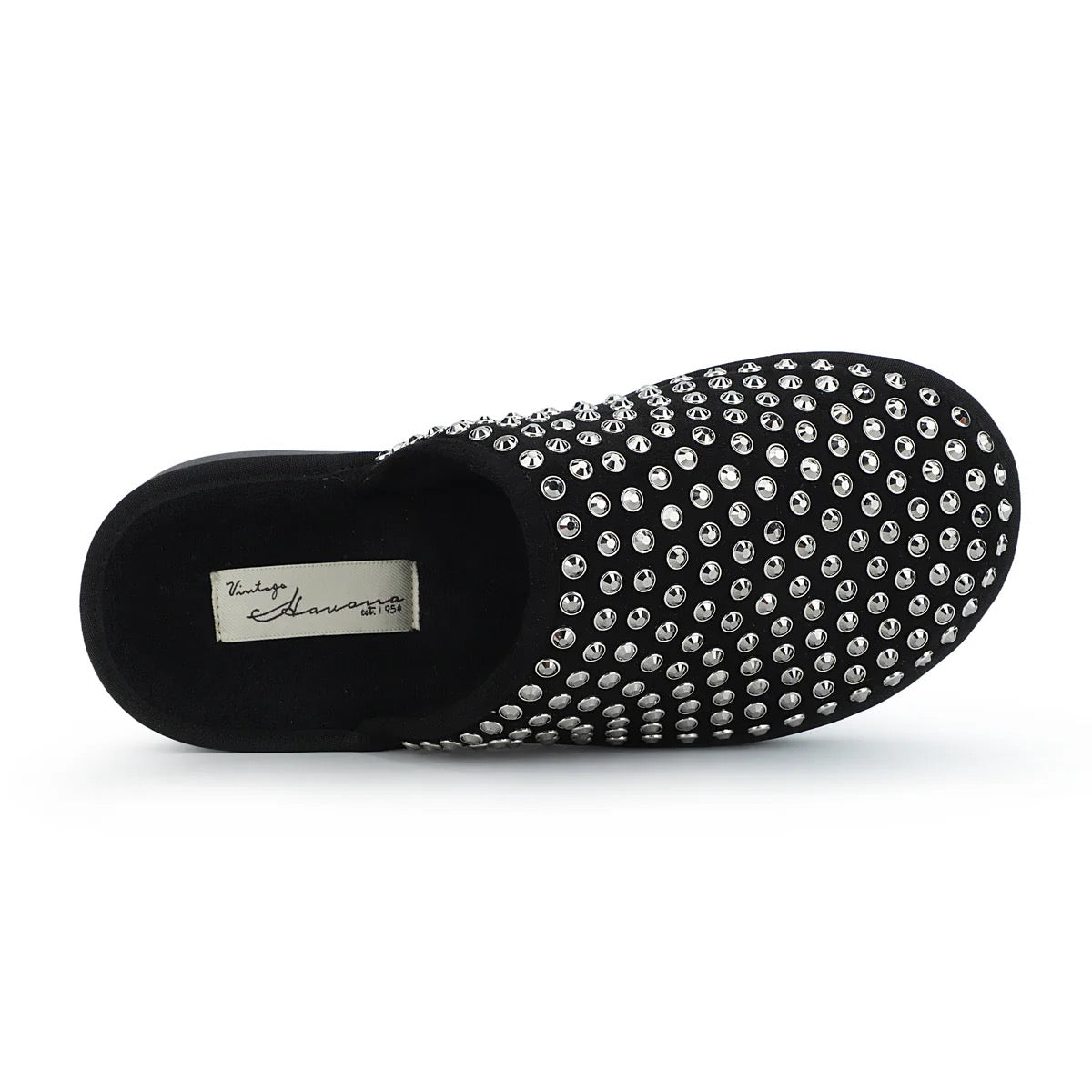 Vintage Havana Mellow Black Diamond Detail Slippers