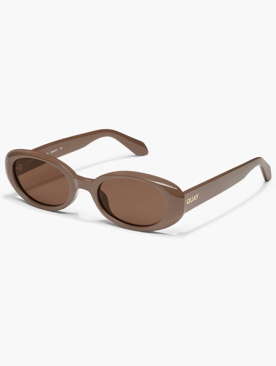 QUAY FELT CUTE BROWN SUNGLASSES
