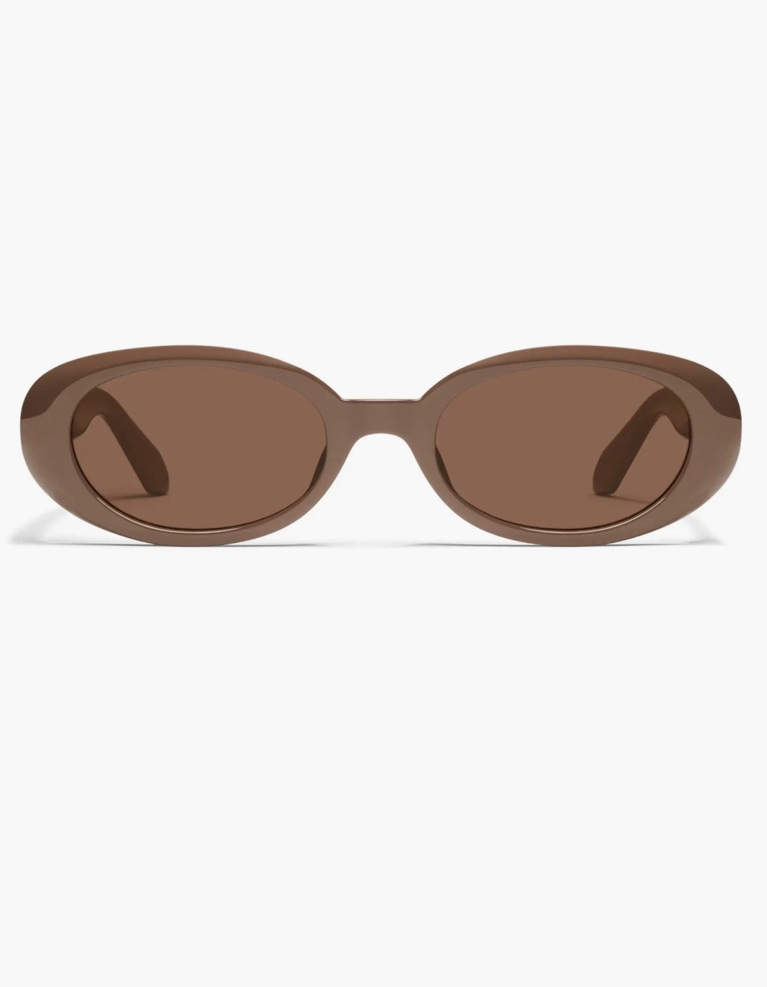 QUAY FELT CUTE BROWN SUNGLASSES