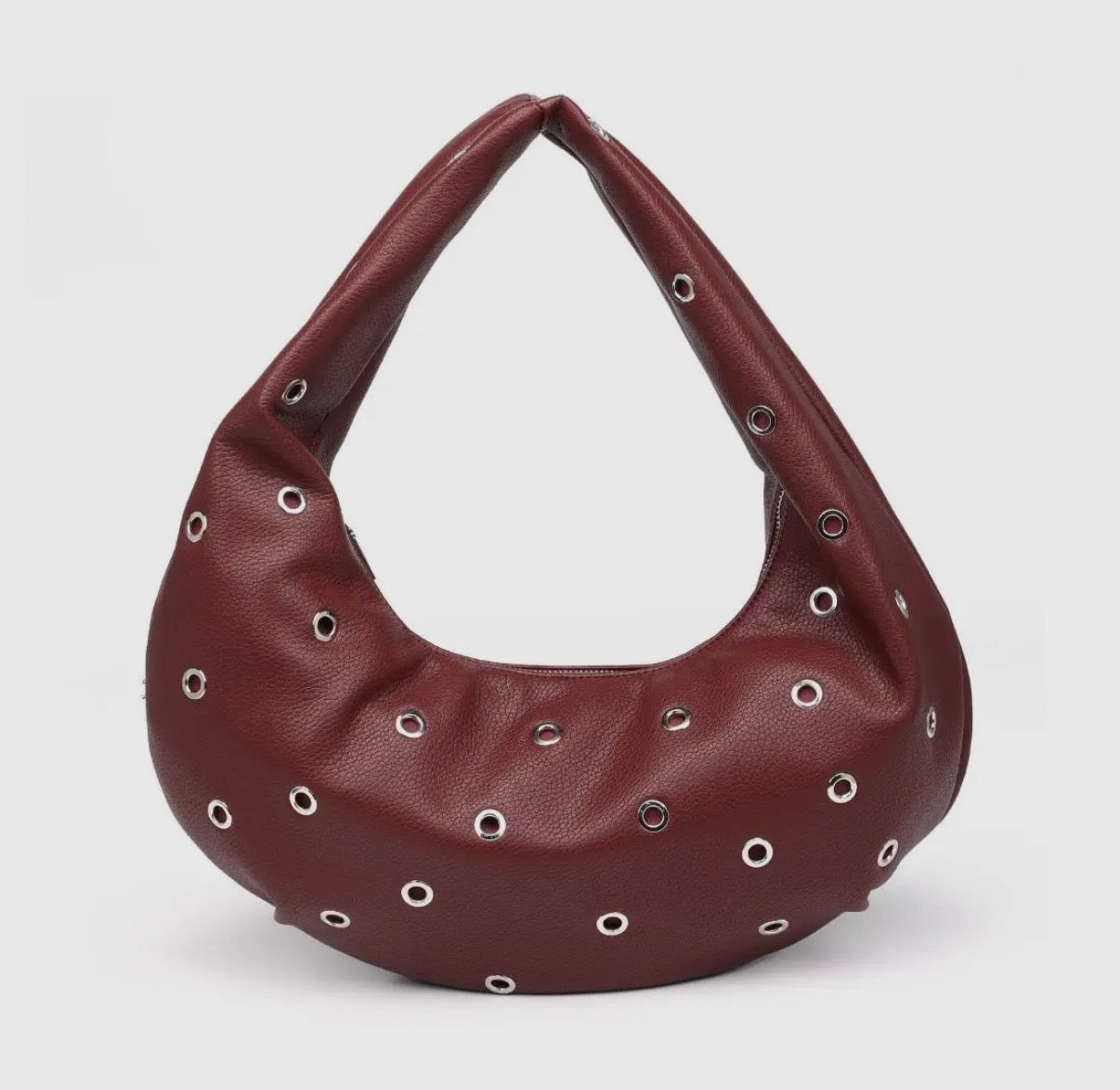 BURGUNDY RIOT HOBO BAG