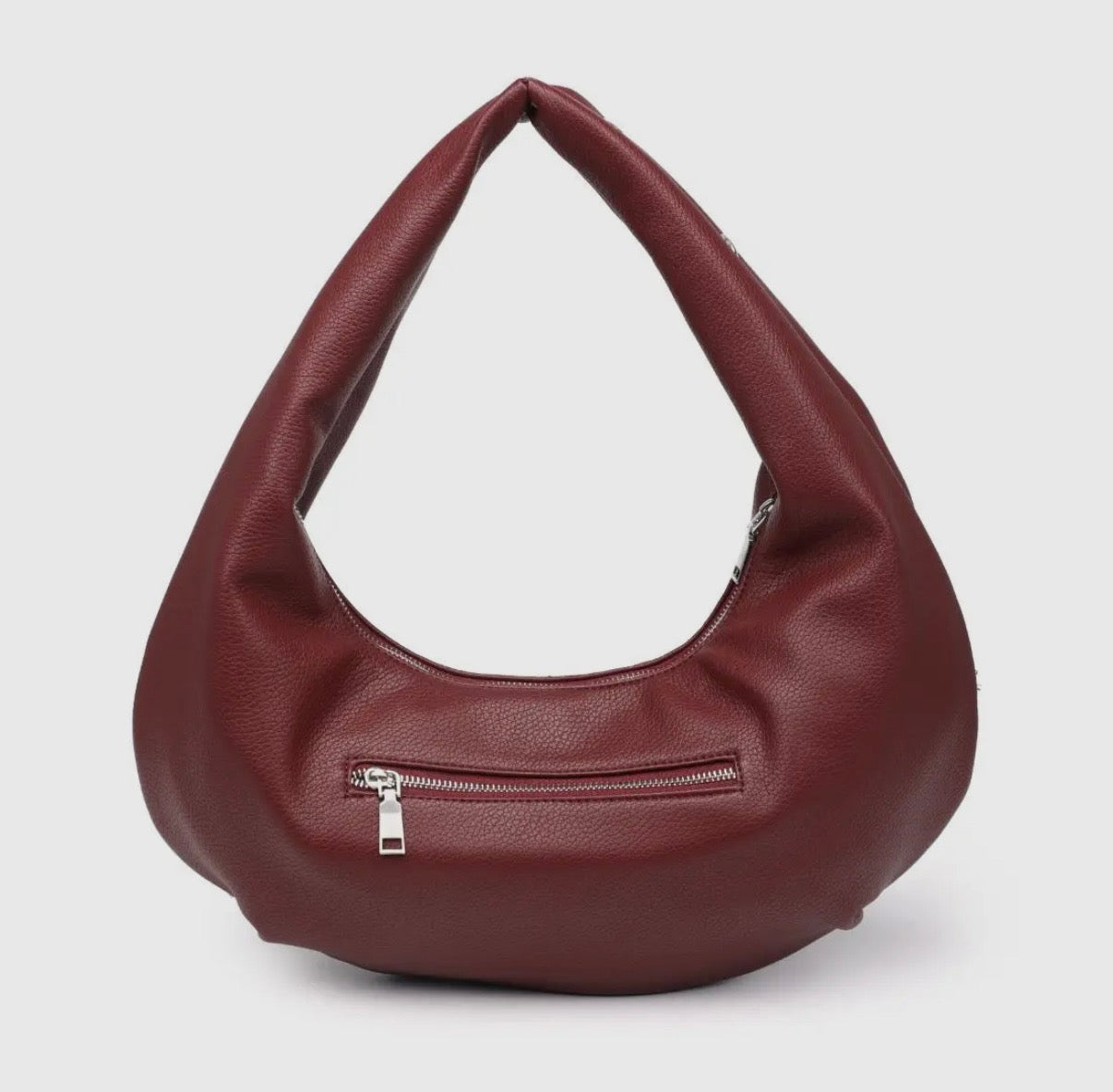 BURGUNDY RIOT HOBO BAG