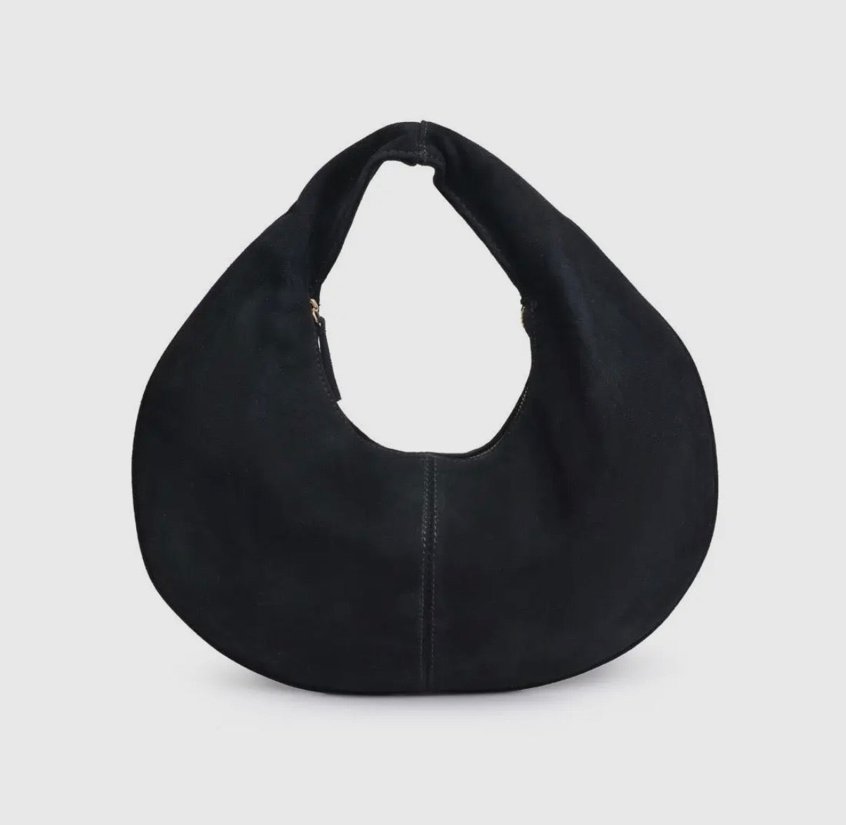 BLACK SUEDE FARRAH BAG