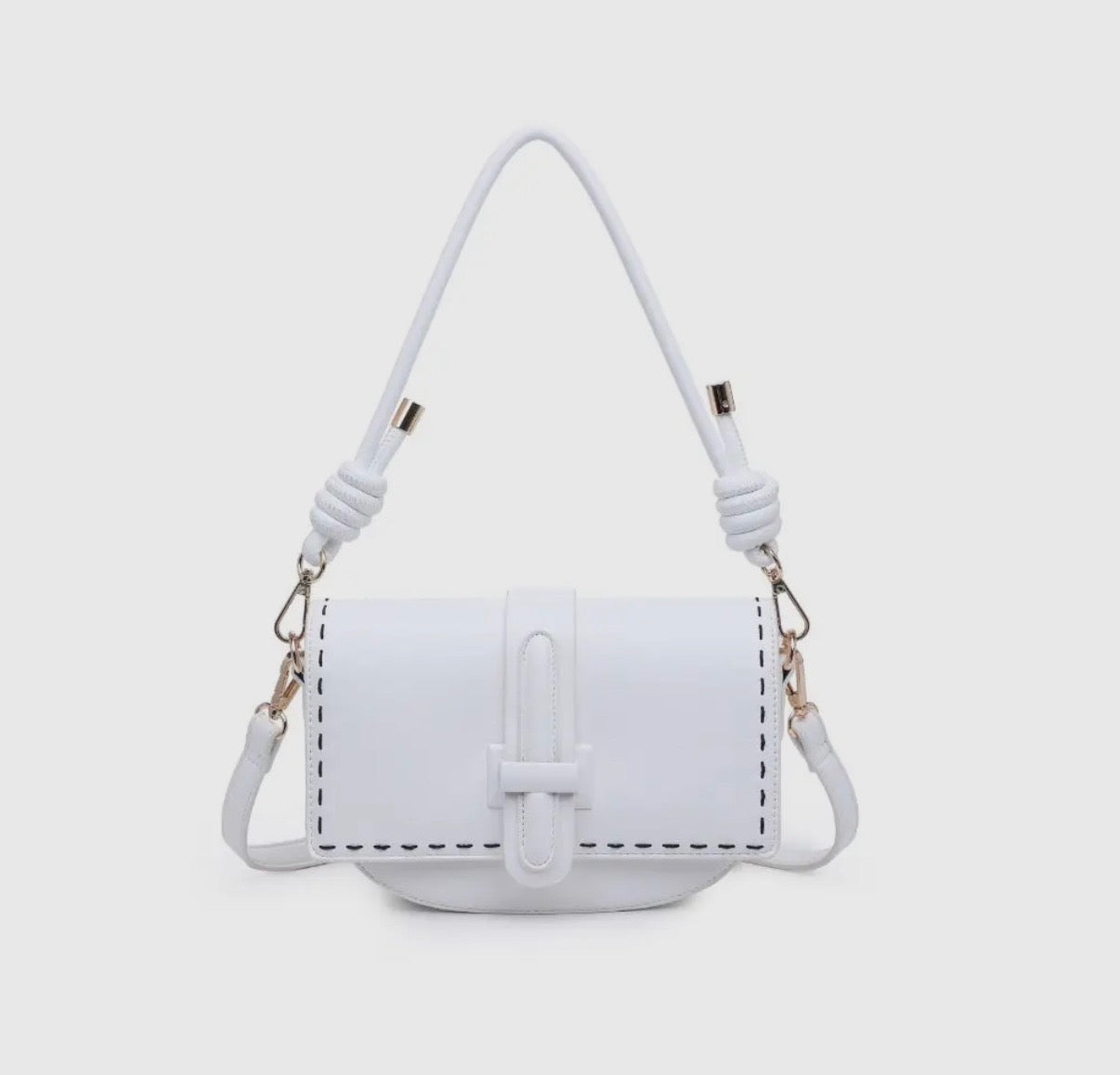 OFF WHITE STITCHED NORAH BAG