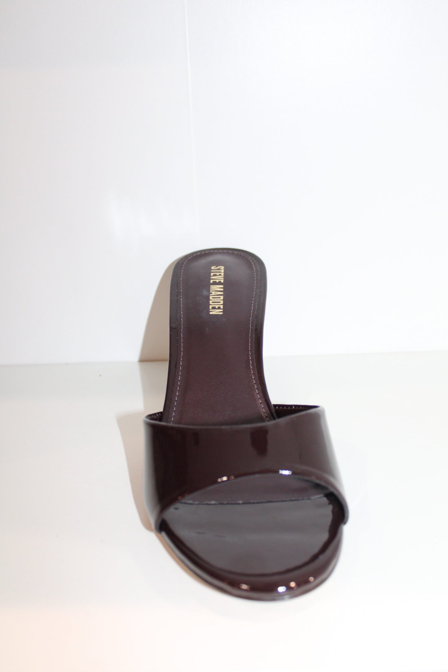 Steve Madden Kendrixs Brown Leather Kitten Heel