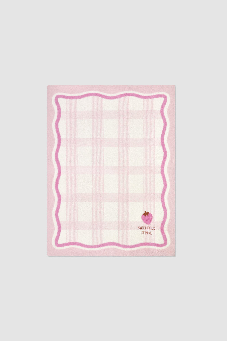 Barefoot Dreams CozyChic Strawberry Stroller Blanket