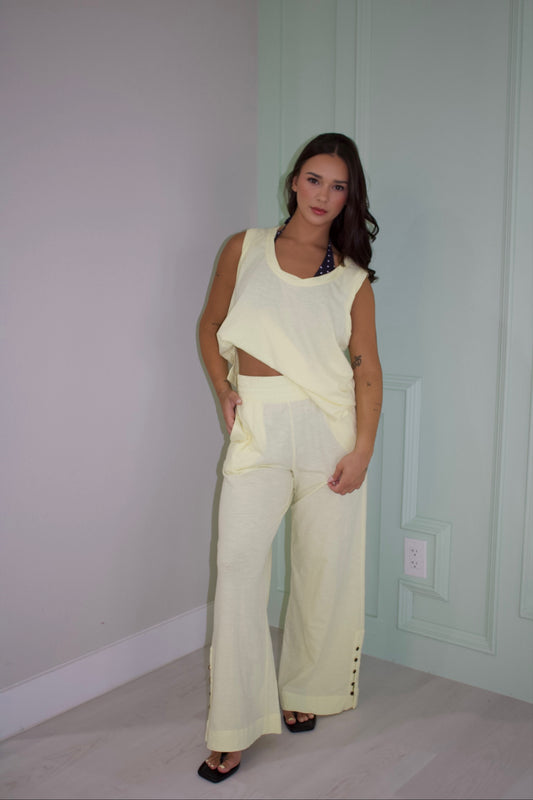 Lemonilla Cotton Tank & Pants Set