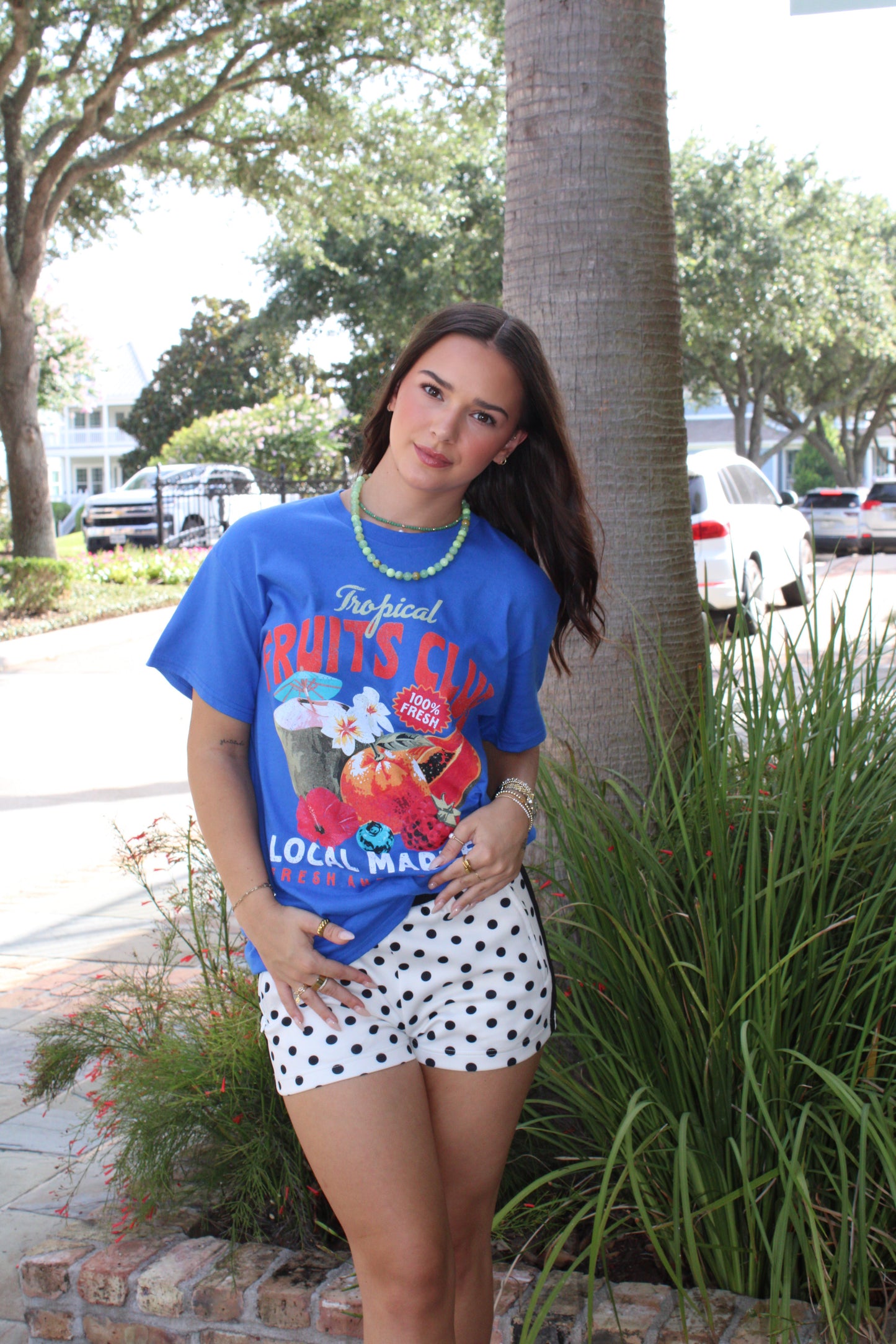 Tropical Fruits Club Blue T-Shirt