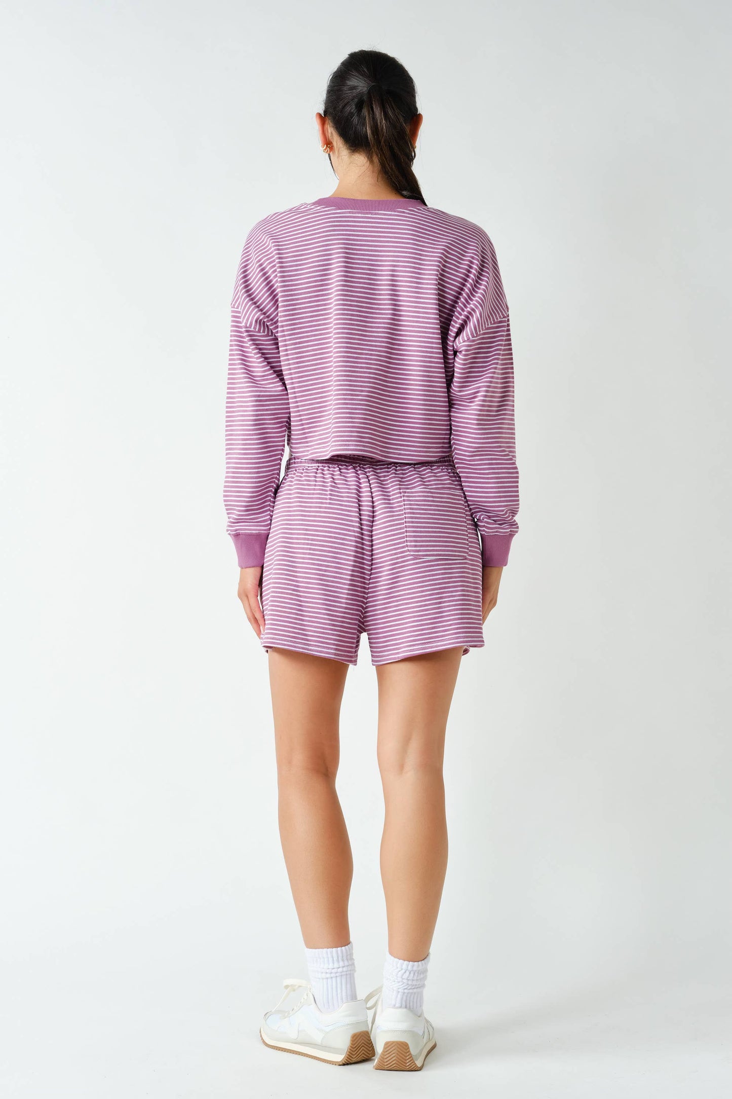 MULLBERRY BOARDWALK STRIPE SHORTS SET