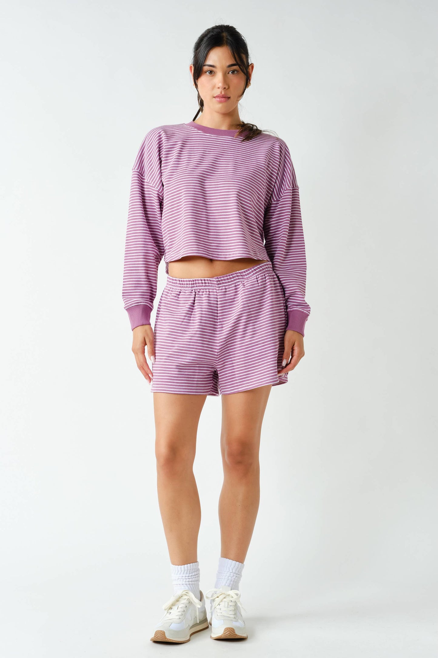 MULLBERRY BOARDWALK STRIPE SHORTS SET