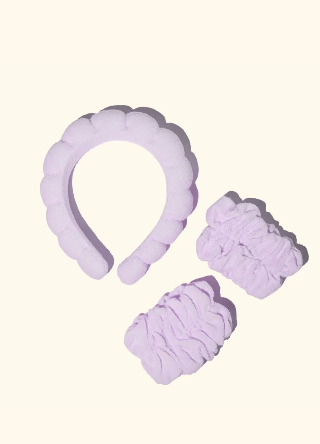 Musee Lavendar Headband + Wristband Set